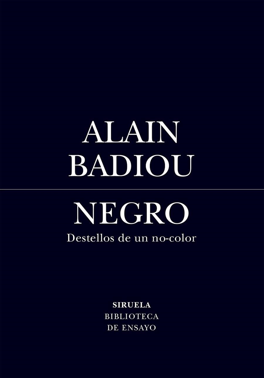 Negro | 9791388032127 | Badiou, Alain | Librería Castillón - Comprar libros online Aragón, Barbastro