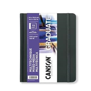 CUADERNO CANSON GRADUATE MULTITECNICA 200GR 14X21.6CM TAPA DURA NEGRA | 3148950079350 | Librería Castillón - Comprar libros online Aragón, Barbastro