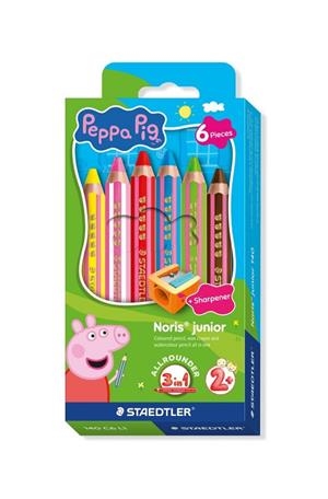 PEPPA PIG LÁPICES COLOR NORIS JUNIOR 6 COLORES | 4007817179536 | Librería Castillón - Comprar libros online Aragón, Barbastro