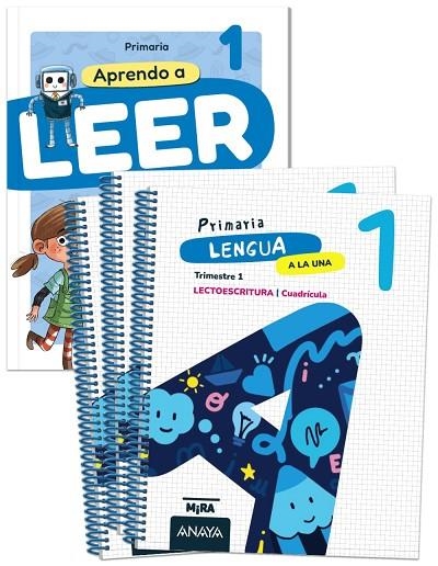 Lengua 1. A la una. Cuadrícula. + Aprendo a leer con Detectives del recreo | 9788414345788 | Grupo Anaya | Librería Castillón - Comprar libros online Aragón, Barbastro