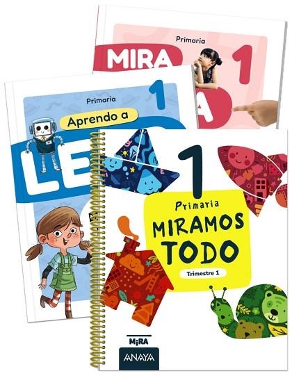 Miramos todo 1. Primer trimestre. + Aprendo a leer con Detectives del recreo + Mira, toca, siente... las mates 1 | 9788414354537 | Grupo Anaya | Librería Castillón - Comprar libros online Aragón, Barbastro