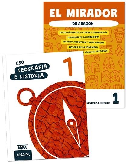 Geografía e Historia 1 + El mirador de Aragón | 9788414356395 | Grupo Anaya | Librería Castillón - Comprar libros online Aragón, Barbastro