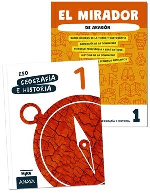 Geografía e Historia 1 + El mirador de Aragón | 9788414356395 | Grupo Anaya | Librería Castillón - Comprar libros online Aragón, Barbastro