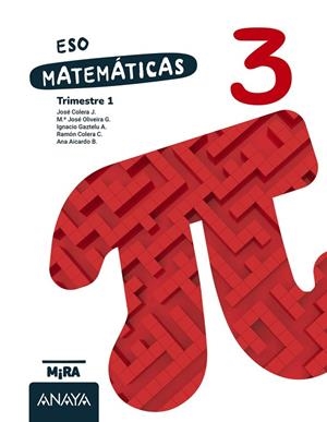 Matemáticas 3 | 9788414355435 | Colera Cañas, José | Librería Castillón - Comprar libros online Aragón, Barbastro