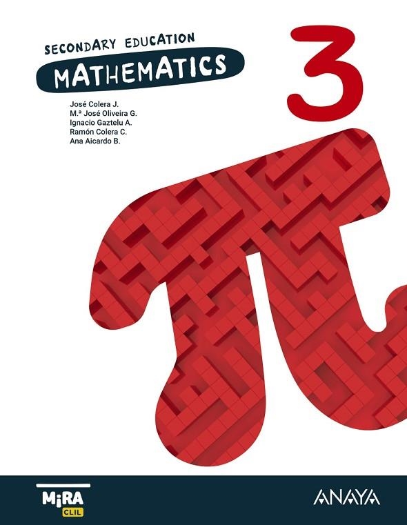 Mathematics 3. Student's Book | 9788414358979 | Colera Cañas, José | Librería Castillón - Comprar libros online Aragón, Barbastro