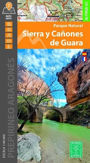 MAPA ALPINA 40 - SIERRA Y CAÑONES DE GUARA | 9788470112317 | Librería Castillón - Comprar libros online Aragón, Barbastro