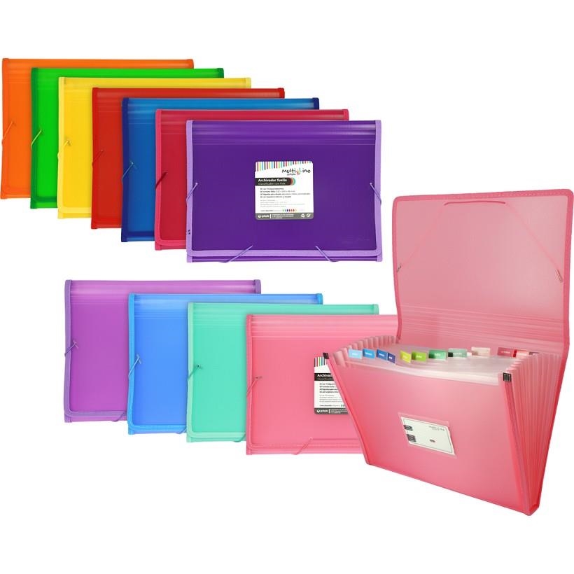 ARCHIVADOR FUELLE GOMAS PP 13 SEP GRAFOPLAS MULTILINE SURTIDO | 9999900016437 | Librería Castillón - Comprar libros online Aragón, Barbastro