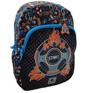 MOCHILA ESCOLAR MEDIANA PRESS START | 8446267412507 | Librería Castillón - Comprar libros online Aragón, Barbastro