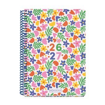 AGENDA ESCOLAR 2026/27 MIQUELRIUS  PLUS COLLEGE FLOWERY A5 SEMANA VISTA | 8422593210345 | Librería Castillón - Comprar libros online Aragón, Barbastro