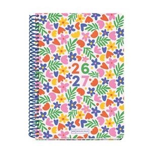 AGENDA ESCOLAR 2026/27 MIQUELRIUS  PLUS COLLEGE FLOWERY A5 SEMANA VISTA | 8422593210345 | Librería Castillón - Comprar libros online Aragón, Barbastro