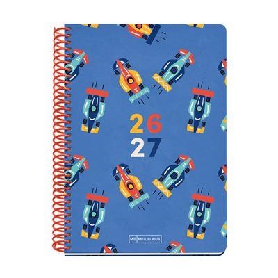 AGENDA ESCOLAR 2026/27 MIQUELRIUS  PLUS COLLEGE  CARS A5 SEMANA VISTA | 8422593210338 | Librería Castillón - Comprar libros online Aragón, Barbastro