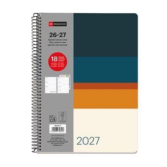 AGENDA ESCOLAR 2026/27 MIQUELRIUS PLUS Vista Sunset 18 MESES  A5 SEMANA VISTA | 8422593346143 | Librería Castillón - Comprar libros online Aragón, Barbastro