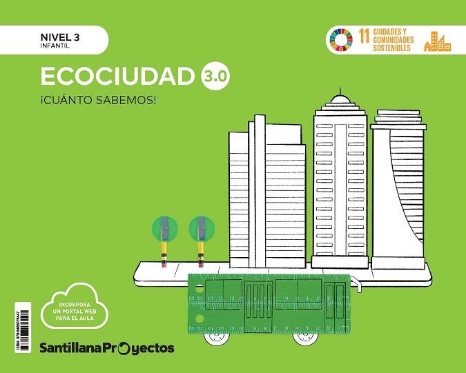 Cuanto Sabemos Nivel 3 La Ecociudad 3.0 | 9788468076447 | Librería Castillón - Comprar libros online Aragón, Barbastro