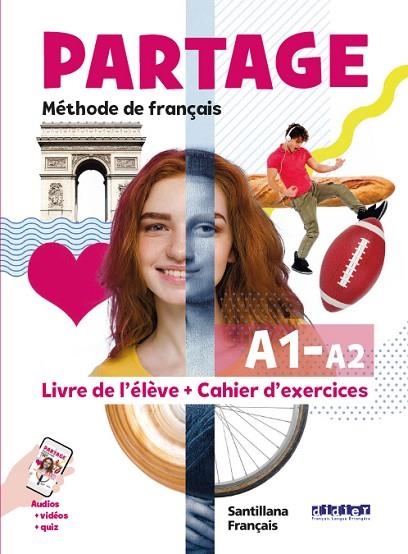 Partage A1/a2 Livre+cahier | 9788490498224 | Librería Castillón - Comprar libros online Aragón, Barbastro