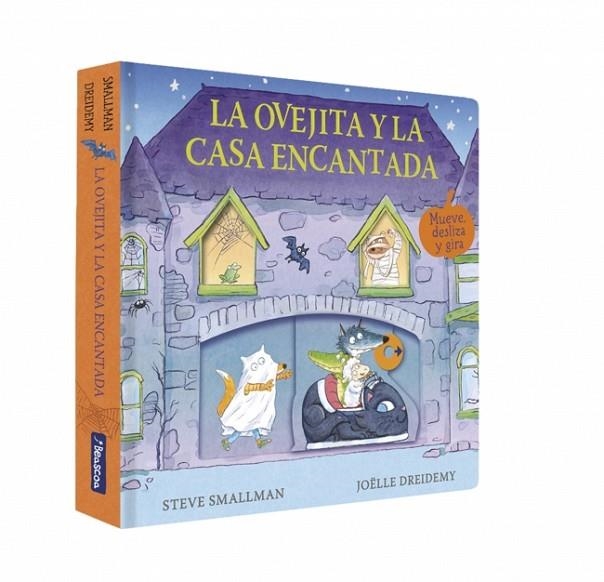 La ovejita y la casa encantada (La ovejita que vino a cenar. Libro de cartón con mecanismos) | 9788448873059 | Smallman, Steve | Librería Castillón - Comprar libros online Aragón, Barbastro