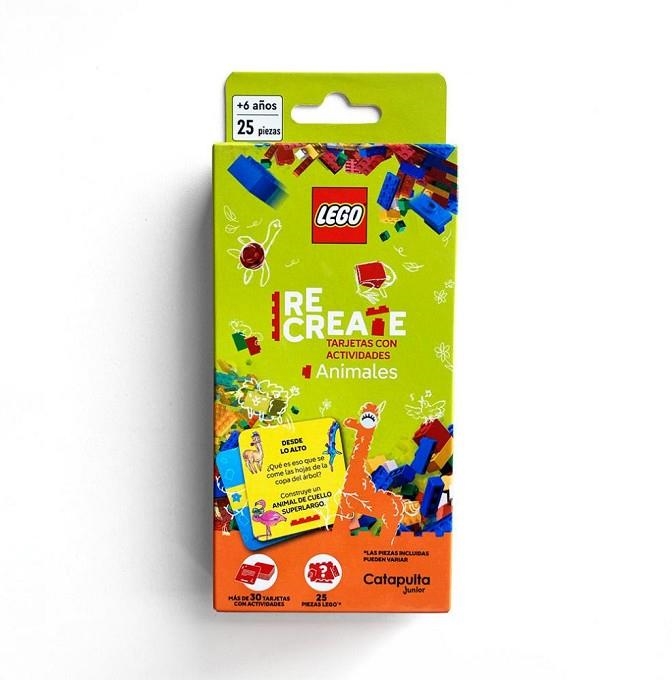 LEGO RECREATE ANIMALES CONSTRUCCIÓN TARJETAS CON ANIMALES | 9788419987549 | AA.VV, AA.VV | Librería Castillón - Comprar libros online Aragón, Barbastro