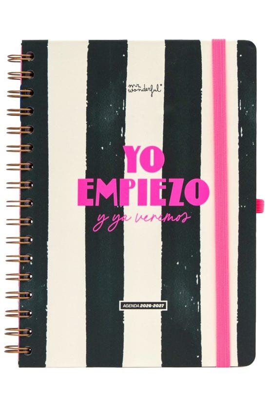 AGENDA ESCOLAR 2026-2027 SEMANA VISTA YO EMPIEZO Y YA VEREMOS - MR WONDERFUL | 8445641079459 | Librería Castillón - Comprar libros online Aragón, Barbastro