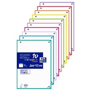 RECAMBIO OXFORD 10 COLORES 200H A4 CUADRICULA 5X5 CR STD | 8412771057381 | Librería Castillón - Comprar libros online Aragón, Barbastro