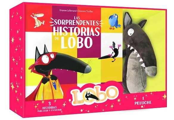 Las sorprendentes historias del lobo. Cofre con peluche | 9791039566209 | Thuillier, Éléonore | Librería Castillón - Comprar libros online Aragón, Barbastro