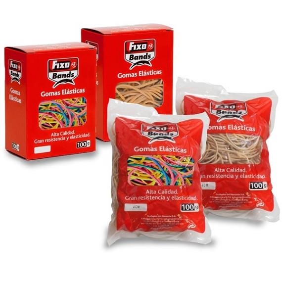 GOMAS ELASTICAS 2MM 4CM 100GR | 8413623008018 | Librería Castillón - Comprar libros online Aragón, Barbastro