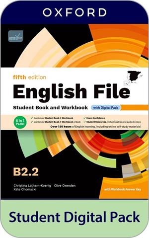 English File 5th Edition B2.2. Student's Book and Workbook and digital with Key | 9780194144728 | Latham-Koenig, Christina/Oxenden, Clive/Chomacki, Kate | Librería Castillón - Comprar libros online Aragón, Barbastro