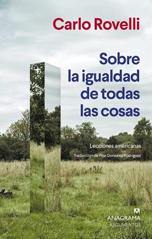 Sobre la igualdad de todas las cosas | 9788433951007 | Rovelli, Carlo | Librería Castillón - Comprar libros online Aragón, Barbastro