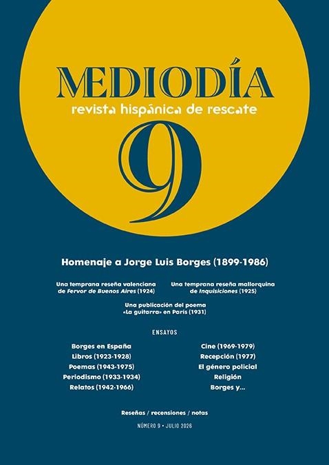 Mediodía. Revista hispánica de rescate. 9 | 9791388381300 | Librería Castillón - Comprar libros online Aragón, Barbastro