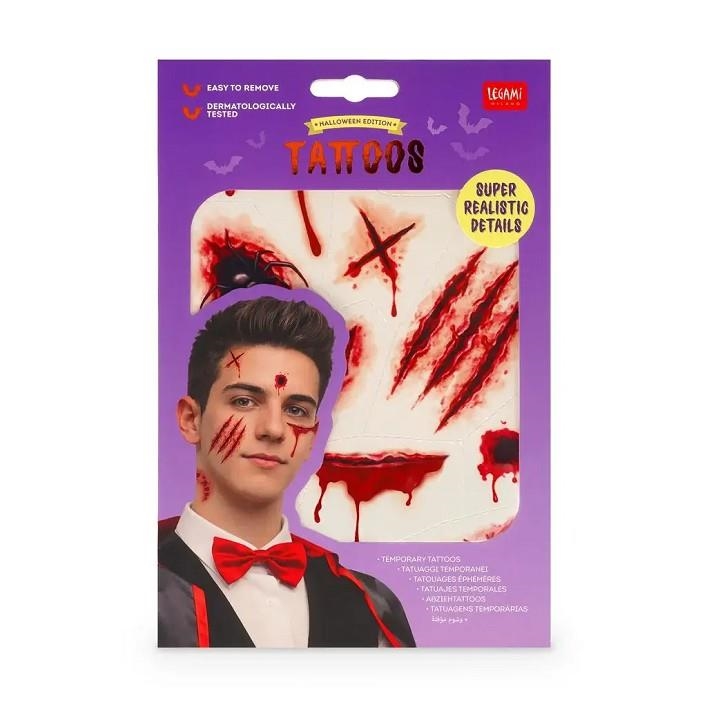 Tatuajes temporales Legami Creepy Tattoos – Scar | 8052694143190 | Librería Castillón - Comprar libros online Aragón, Barbastro