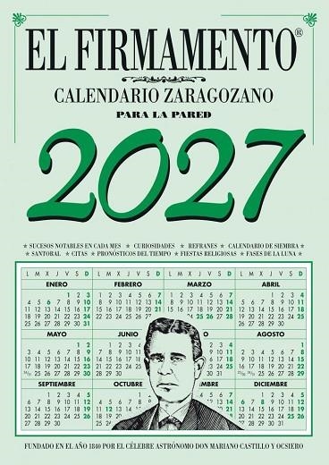 CALENDARIO ZARAGOZANO 2027 PARED FIRMAMENTO | 9791399059359 | CASTILLO Y OCSIERO, MARIANO | Librería Castillón - Comprar libros online Aragón, Barbastro