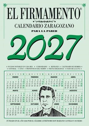 CALENDARIO ZARAGOZANO 2027 PARED FIRMAMENTO | 9791399059359 | CASTILLO Y OCSIERO, MARIANO | Librería Castillón - Comprar libros online Aragón, Barbastro