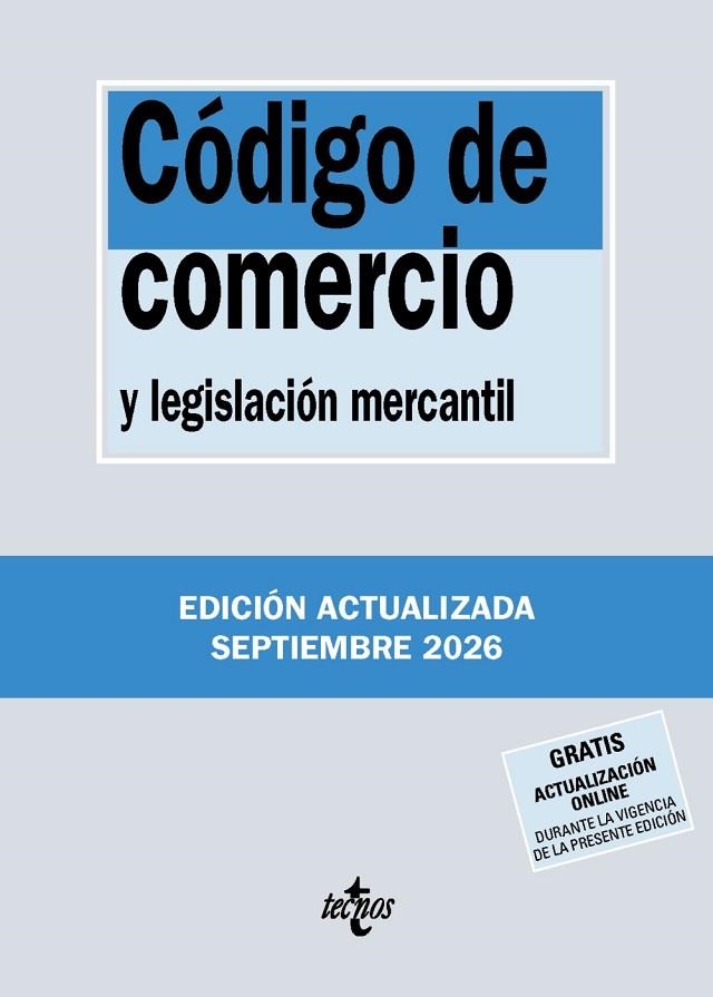 Código de comercio y legislación mercantil | 9788430994366 | Editorial Tecnos | Librería Castillón - Comprar libros online Aragón, Barbastro