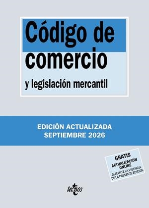 Código de comercio y legislación mercantil | 9788430994366 | Editorial Tecnos | Librería Castillón - Comprar libros online Aragón, Barbastro