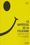 HIPOTESIS DE LA FELICIDAD | 9788497841528 | HAIDT, JONATHAN | Librería Castillón - Comprar libros online Aragón, Barbastro