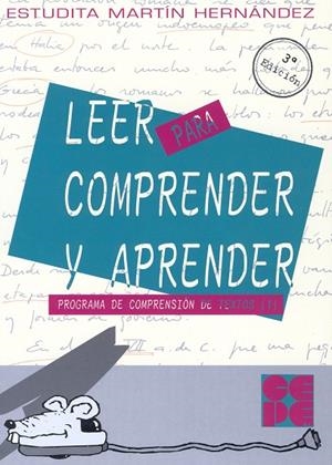 LEER PARA COMPRENDER Y APRENDER 1 | 9788478691333 | MARTIN HERNANDEZ, ESTUDITA | Librería Castillón - Comprar libros online Aragón, Barbastro
