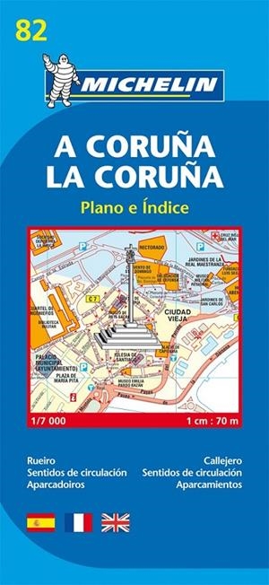 LA CORUÑA - PLANO MICHELIN 82 | 9782067127944 | MICHELIN | Librería Castillón - Comprar libros online Aragón, Barbastro