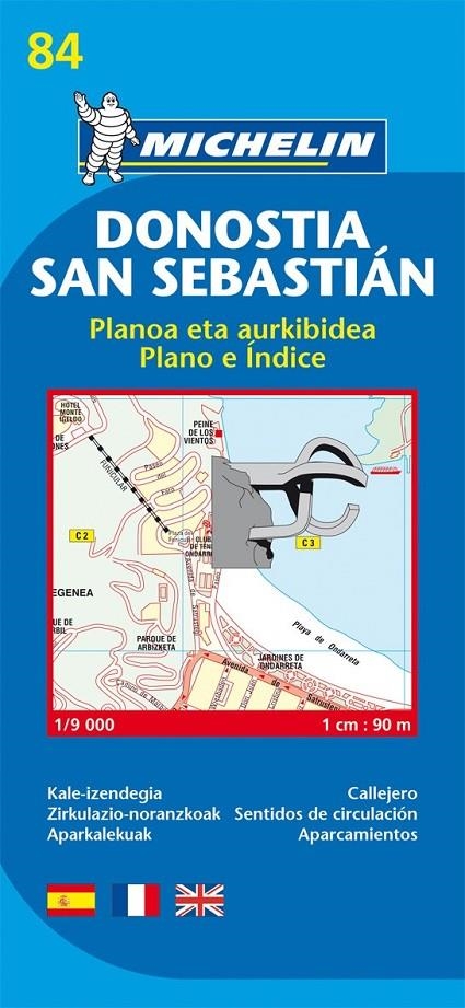 SAN SEBASTIAN - PLANO MICHELIN 84 | 9782067127968 | MICHELIN | Librería Castillón - Comprar libros online Aragón, Barbastro