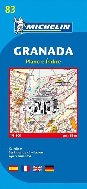 GRANADA - PLANO MICHELIN 83 | 9782067127951 | MICHELIN | Librería Castillón - Comprar libros online Aragón, Barbastro