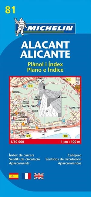 ALICANTE - PLANO MICHELIN 81 | 9782067127937 | Librería Castillón - Comprar libros online Aragón, Barbastro