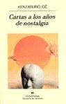 CARTAS A LOS AÑOS DE NOSTALGIA | 9788433908445 | OE KENZABURO | Librería Castillón - Comprar libros online Aragón, Barbastro