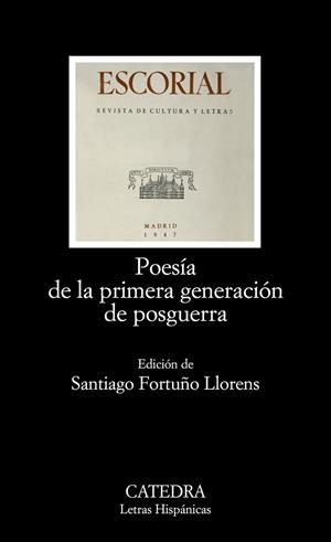 POESÍA DE LA PRIMERA GENERACIÓN DE POSGUERRA | 9788437624778 | FORTUNO LLORENS, SANTIAGO (ED.) | Librería Castillón - Comprar libros online Aragón, Barbastro