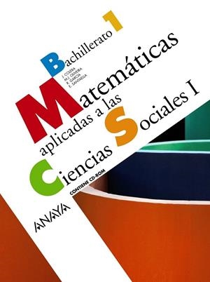 1BACH MATEMATICAS CC.SS. ED.08 | 9788466772938 | Colera Jiménez, José / García Pérez, Rosario / Oliveira González, María José / Santaella Fernández,  | Librería Castillón - Comprar libros online Aragón, Barbastro