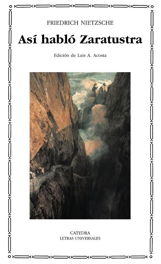 ASÍ HABLÓ ZARATUSTRA - LU | 9788437625027 | NIETZSCHE, FRIEDRICH | Librería Castillón - Comprar libros online Aragón, Barbastro