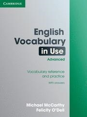 ENGLISH VOCABULARY IN USE ADVANCED | 9780521653978 | MCCARTHY, MICHAEL; O/DELL, FELICITY | Librería Castillón - Comprar libros online Aragón, Barbastro